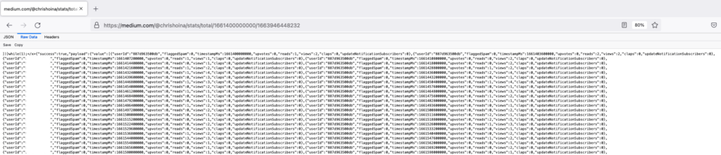  raw-json-story-stats-from-medium-chris-hoina-senior-product-manager-ords-oracle-rest-apis-autonomous-database