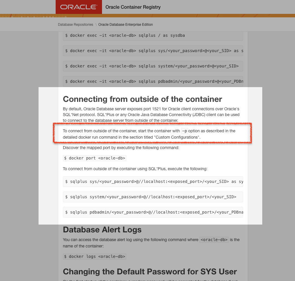 referring to the custom configurations, oracle container registry page, Chris Hoina, Senior Product Manager, ords, Database Tools, Oracle Database  copy