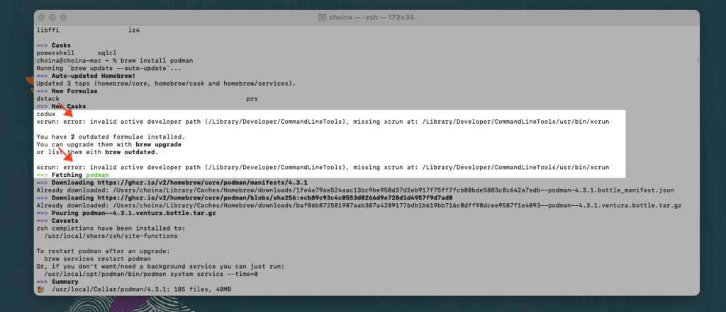 errors found when installing podman, chris hoina, senior product manager, oracle database tools, oracle cloud, ords, oracle rest apis, sql developer, podman, sqlcl