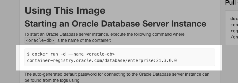 first docker command on registry page, Chris Hoina, Senior Product Manager, ords, Database Tools, Oracle Database  copy