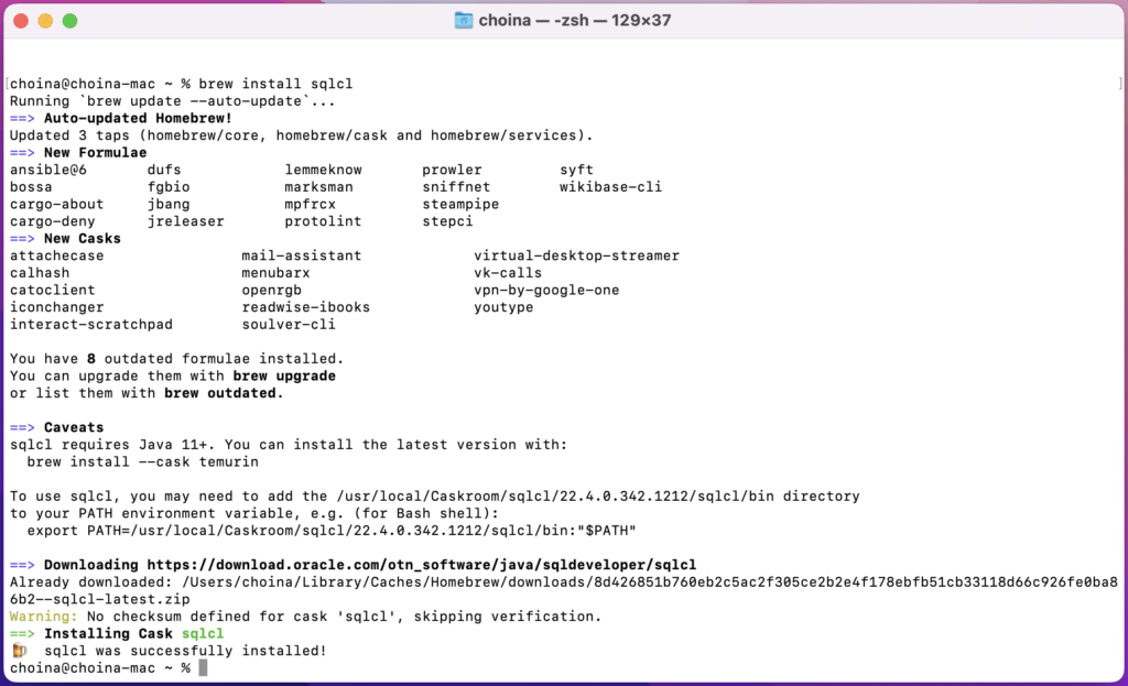 sqlcl install complete, chris hoina, senior product manager, oracle database tools, command line, oracle autonomous database