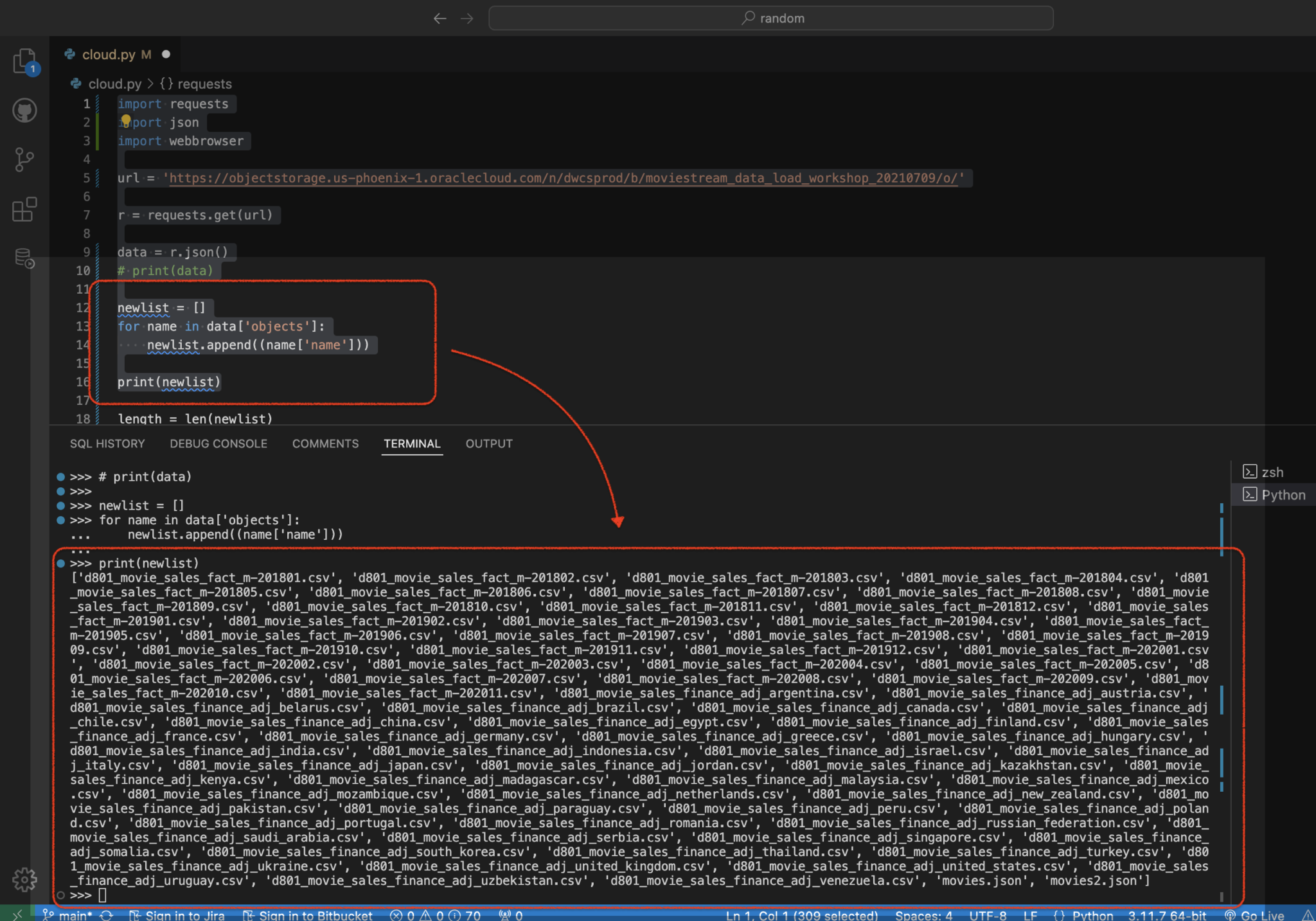 Python script to retrieve objects from Oracle Cloud Bucket – Follow the ...